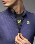 ALÉ Cycling winter long sleeve jersey - PRAGMA COSMIC - blue