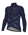 ALÉ Cycling winter long sleeve jersey - PRAGMA COSMIC - blue