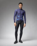 ALÉ Cycling winter long sleeve jersey - PRAGMA COSMIC - blue