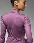ALÉ Cycling winter long sleeve jersey - PR-E FOLLOW ME 2.0 LADY - purple