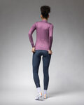 ALÉ Cycling winter long sleeve jersey - PR-E FOLLOW ME 2.0 LADY - purple