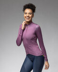 ALÉ Cycling winter long sleeve jersey - PR-E FOLLOW ME 2.0 LADY - purple
