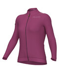 ALÉ Cycling winter long sleeve jersey - PR-E FOLLOW ME 2.0 LADY - pink