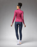 ALÉ Cycling winter long sleeve jersey - PR-E FOLLOW ME 2.0 LADY - pink