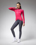 ALÉ Cycling winter long sleeve jersey - PR-E FOLLOW ME 2.0 LADY - pink