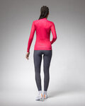 ALÉ Cycling winter long sleeve jersey - PR-E FOLLOW ME 2.0 LADY - pink