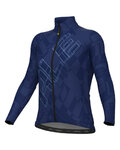 ALÉ Cycling summer long sleeve jersey - PRAGMA SCHEMA - blue