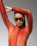 ALÉ Cycling winter long sleeve jersey - PR-E STELLAR LADY - red