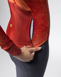 ALÉ Cycling winter long sleeve jersey - PR-E STELLAR LADY - red