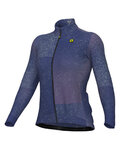 ALÉ Cycling winter long sleeve jersey - PR-E STELLAR LADY - blue