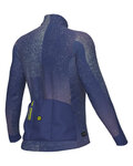 ALÉ Cycling winter long sleeve jersey - PR-E STELLAR LADY - blue