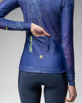 ALÉ Cycling winter long sleeve jersey - PR-E STELLAR LADY - blue