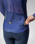 ALÉ Cycling winter long sleeve jersey - PR-E STELLAR LADY - blue