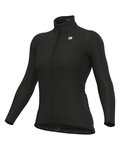 ALÉ Cycling winter long sleeve jersey - R-EV1 WARM RACE 2.0 LADY - black