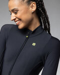 ALÉ Cycling winter long sleeve jersey - R-EV1 WARM RACE 2.0 LADY - black