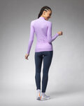 ALÉ Cycling winter long sleeve jersey - R-EV1 WARM RACE 2.0 LADY - purple