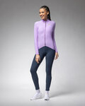 ALÉ Cycling winter long sleeve jersey - R-EV1 WARM RACE 2.0 LADY - purple