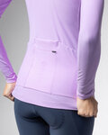 ALÉ Cycling winter long sleeve jersey - R-EV1 WARM RACE 2.0 LADY - purple