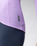 ALÉ Cycling winter long sleeve jersey - R-EV1 WARM RACE 2.0 LADY - purple