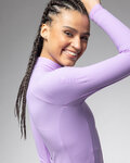 ALÉ Cycling winter long sleeve jersey - R-EV1 WARM RACE 2.0 LADY - purple