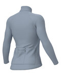 ALÉ Cycling winter long sleeve jersey - R-EV1 WARM RACE 2.0 LADY - light blue