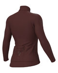 ALÉ Cycling winter long sleeve jersey - R-EV1 WARM RACE 2.0 LADY - brown