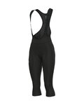 ALÉ Cycling 3/4 length bib shorts - PRAGMA WINTER - black