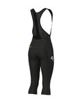 ALÉ Cycling 3/4 length bib shorts - PRAGMA WINTER - black