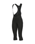 ALÉ Cycling 3/4 length bib shorts - PRAGMA WINTER - black