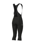 ALÉ Cycling 3/4 length bib shorts - PRAGMA WINTER - black