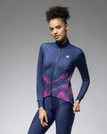 ALÉ Cycling thermal jacket - PRAGMA COSMIC - blue