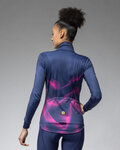 ALÉ Cycling thermal jacket - PRAGMA COSMIC - blue