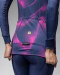 ALÉ Cycling thermal jacket - PRAGMA COSMIC - blue