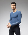 ALÉ Cycling long sleeve t-shirt - INTIMO K-BASE - blue