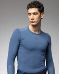 ALÉ Cycling long sleeve t-shirt - INTIMO K-BASE - blue