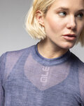 ALÉ Cycling long sleeve t-shirt - INTIMO KNITTED - blue