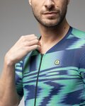 ALÉ Cycling short sleeve jersey - TECHNO PR-E - green/blue