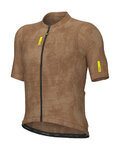 ALÉ Cycling short sleeve jersey - PRAGMA DEEP - brown