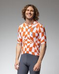 ALÉ Cycling short sleeve jersey - PR-E MULTIVERSO 2.0 - white/orange