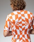 ALÉ Cycling short sleeve jersey - PR-E MULTIVERSO 2.0 - white/orange