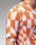 ALÉ Cycling short sleeve jersey - PR-E MULTIVERSO 2.0 - white/orange