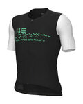 ALÉ Cycling short sleeve jersey - PR-E MEGABYTE 2.0 - black/white