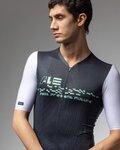 ALÉ Cycling short sleeve jersey - PR-E MEGABYTE 2.0 - black/white
