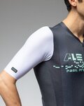 ALÉ Cycling short sleeve jersey - PR-E MEGABYTE 2.0 - black/white