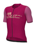ALÉ Cycling short sleeve jersey - PR-E MEGABYTE 2.0 - bordeaux