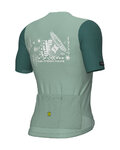 ALÉ Cycling short sleeve jersey - PR-E MEGABYTE 2.0 - green