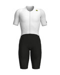 ALÉ Cycling skinsuit - R-EV1 EAGLE - white/black