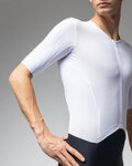 ALÉ Cycling skinsuit - R-EV1 EAGLE - white/black