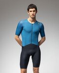 ALÉ Cycling skinsuit - R-EV1 EAGLE - blue/black