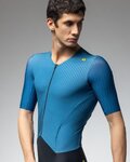 ALÉ Cycling skinsuit - R-EV1 EAGLE - blue/black